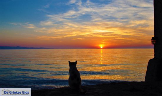 Zonsondergang in Molyvos Lesbos